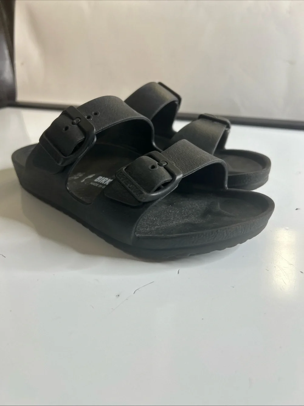 Women’s Girl’s Birkenstock Essentials Black EVA Arizona Sandals size US 3 EU 34
